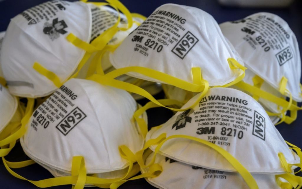 Mascherine utilizzate per evitare il contagio da coronavirus