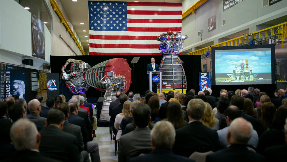 Jim Bridenstine conferenza su budget 2021Credits: NASA.gov