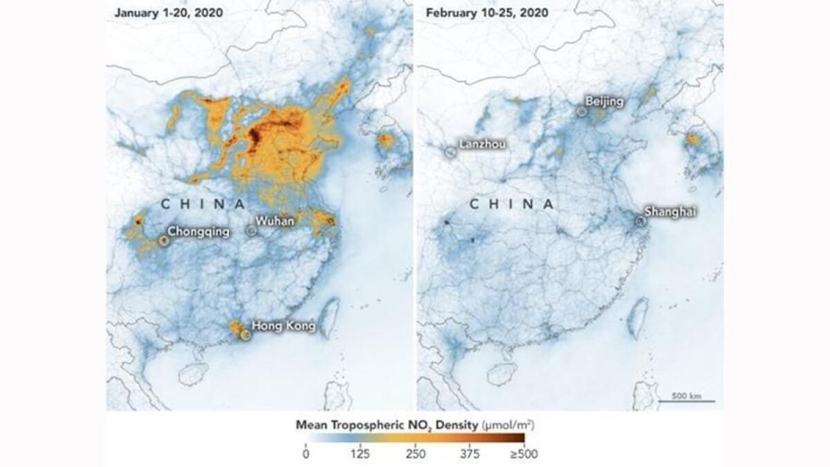 Coronavirus: riduzione inquinamento Cina. Le foto della NASA - 