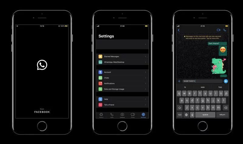 Whatsapp: arriva la Dark Mode su iPhone con iOS 13