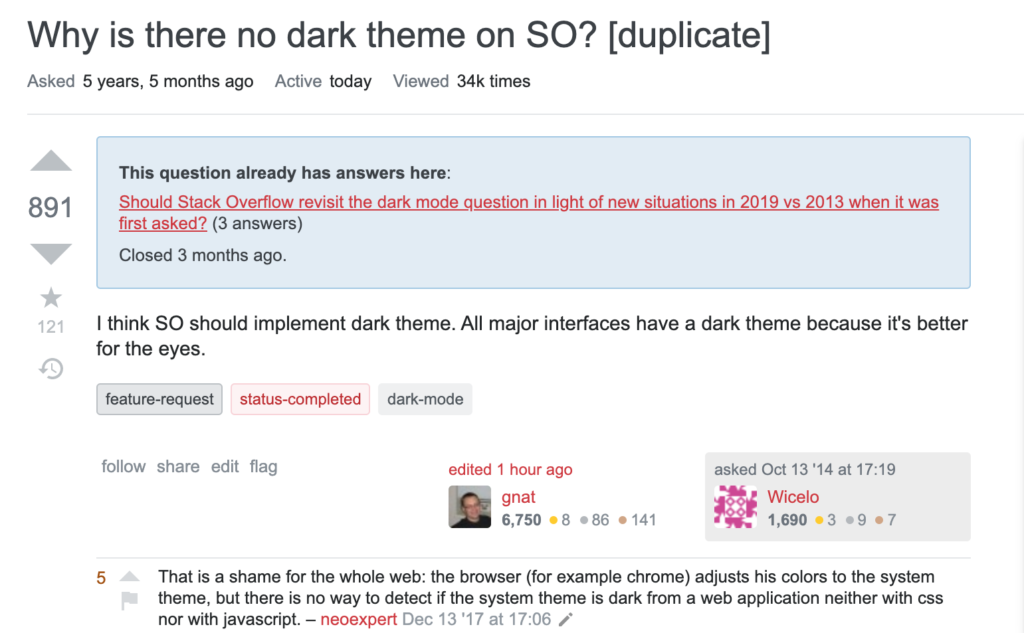 upvote feature