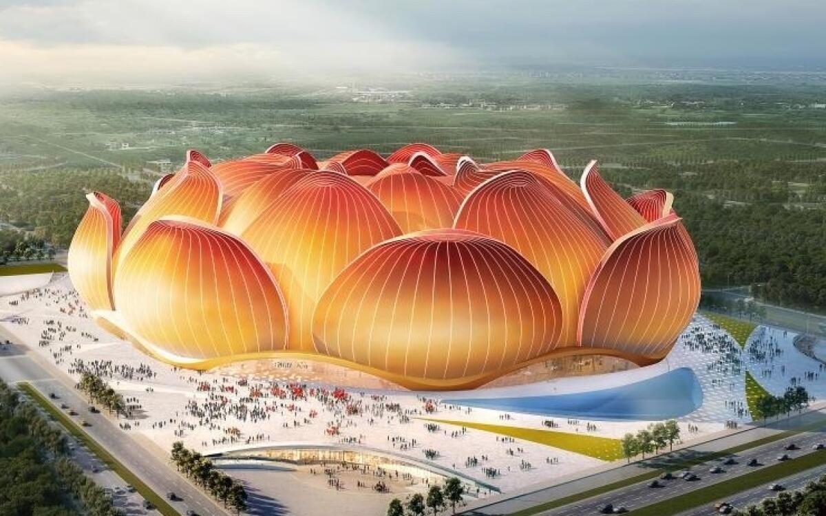 Il nuovo stadio di Guangzhou: un fiore da 1 miliardo di dollari - 