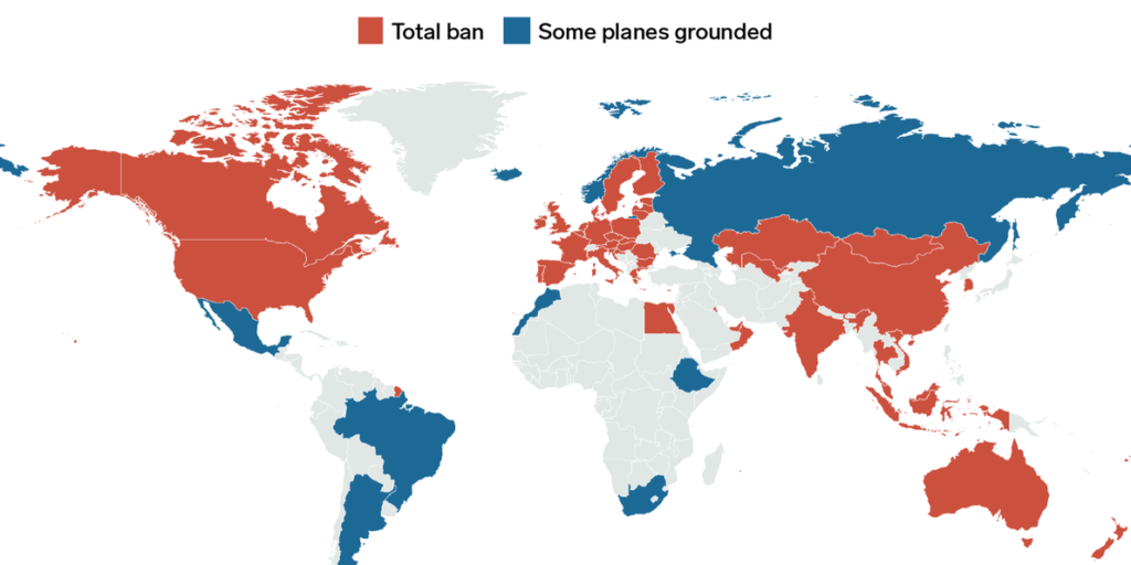 Situazione globale aviazione generaleCredits: BusinessInsider