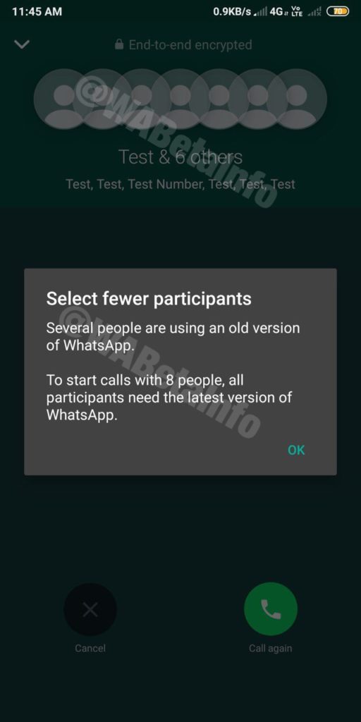 Screenshot tratto da WABetaInfo.