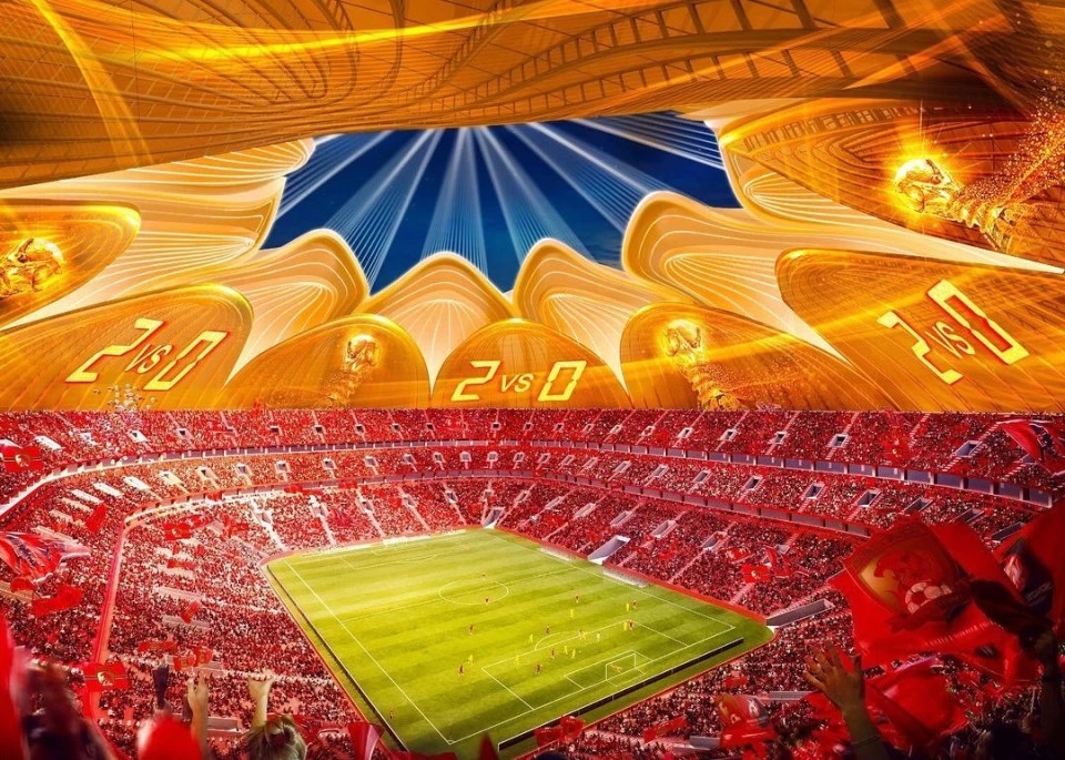 Interno dello stadio - Ph. thesun.co.uk