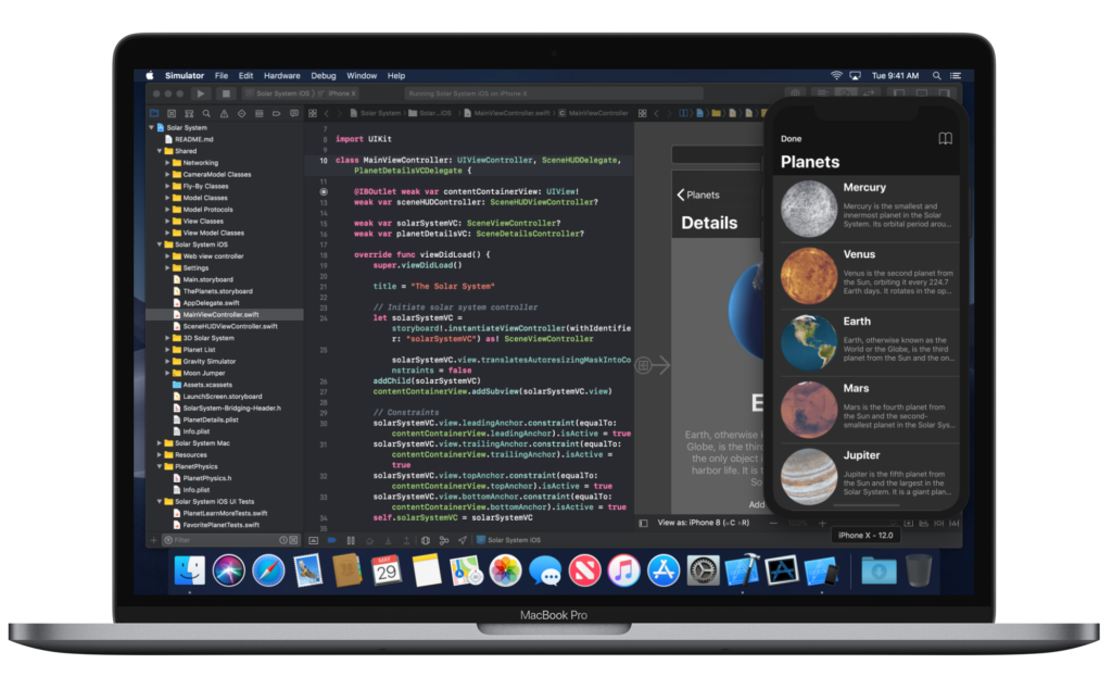 Xcode su MacBok Pro. Credits: Apple