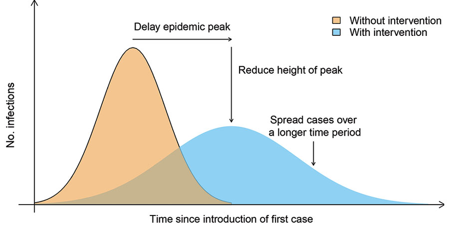 Contenimento del picco epidemico [Min W. Fong et al.]