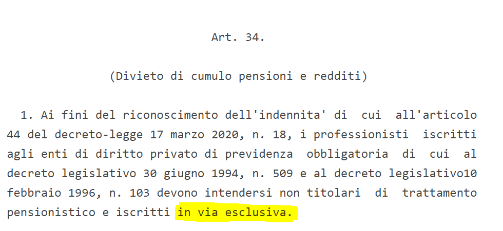 Requisiti secondo il Decreto Liquidità