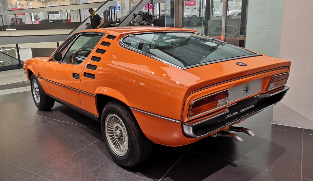 Vista posteriore dell'Alfa Romeo MontrealPH: VehicleCuE (Mattia Martis)