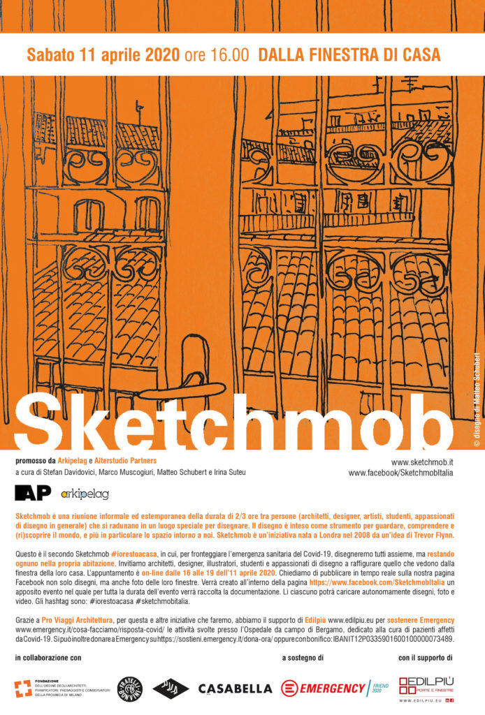 La locandina dell'evento, da sketchmob.it