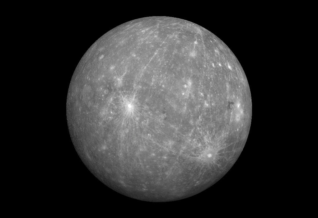 Mercurio nella lunghezza d'onda del visibileCredits: NASA/JPL