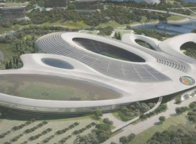 Rendering del nuovo stadio del Getafe - Ph. corriere.it