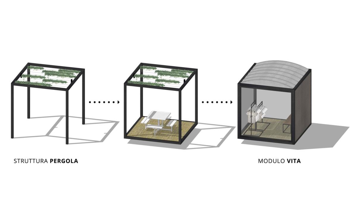 Modulo Vita Pergola, un sistema modulare made in Italy per la ripartenza - 