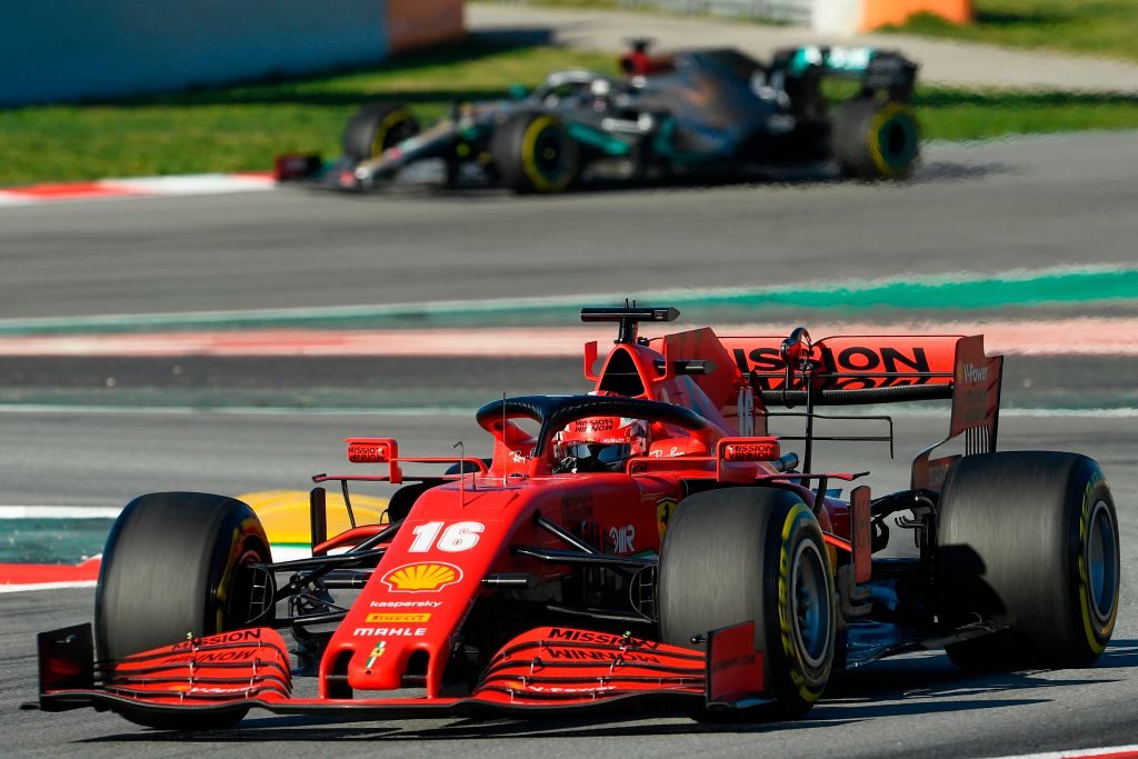 Charles Leclerc su Ferrari SF1000
