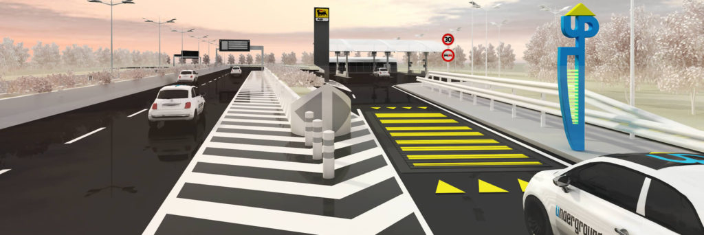 Grafica che mostra LYBRA su strada. Credits: upgen.it