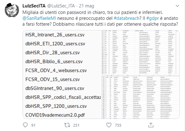 LulzSec: Data Breach al San Raffaele di Milano