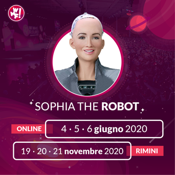 Sophia the robot. Credits: Web Marketing Festival
