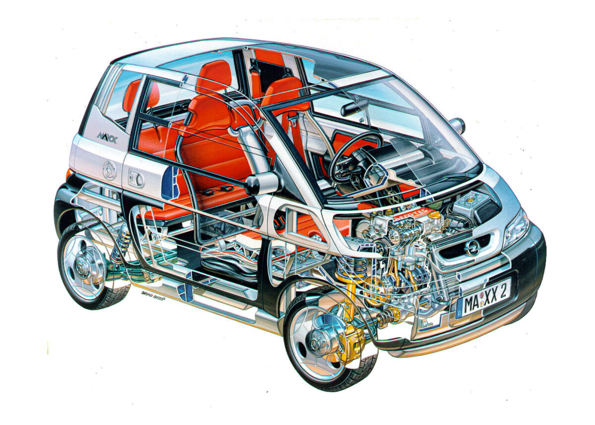 Il primo motore 3 cilindri d'Europa compie 25 anni con la Opel MAXX - Opel MAXX (1995)