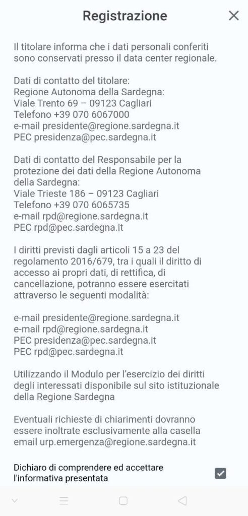 App Sardegna Sicura: sbarcare e soggiornare in Sardegna