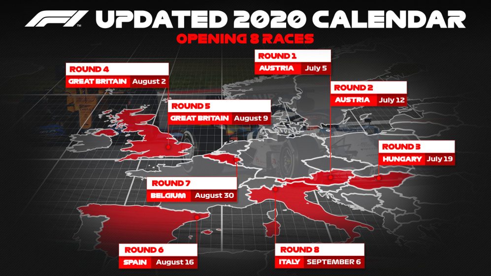 Calendario di Formula 1 2020