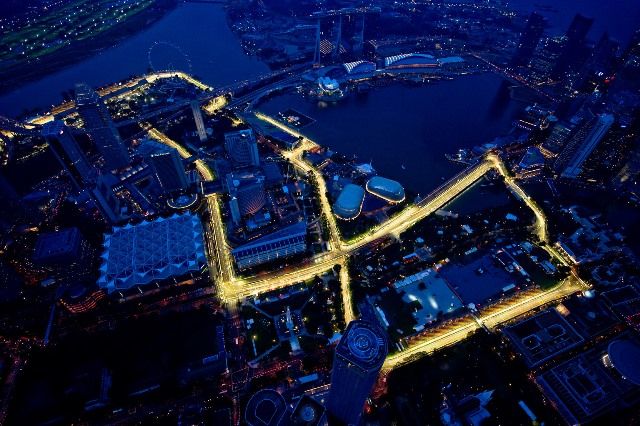 Il tracciato di Marina Bay