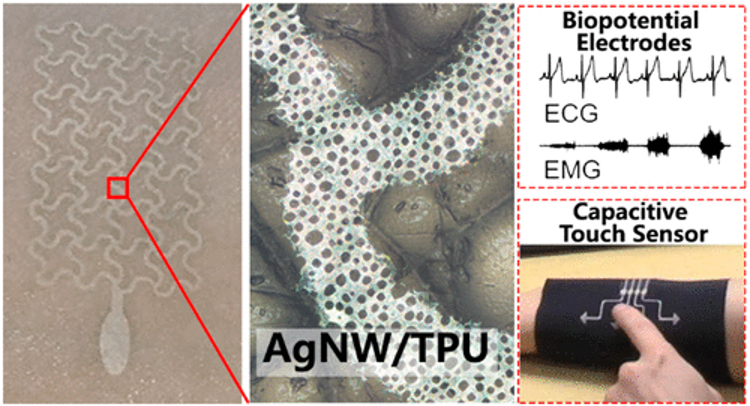 Stretchable Epidermal Electronics. Credits: www.acs.org