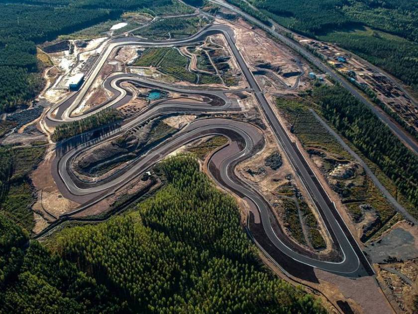 Immagine dall'alto del tracciato del Kymi Ring (ph: f1ingenerale)
