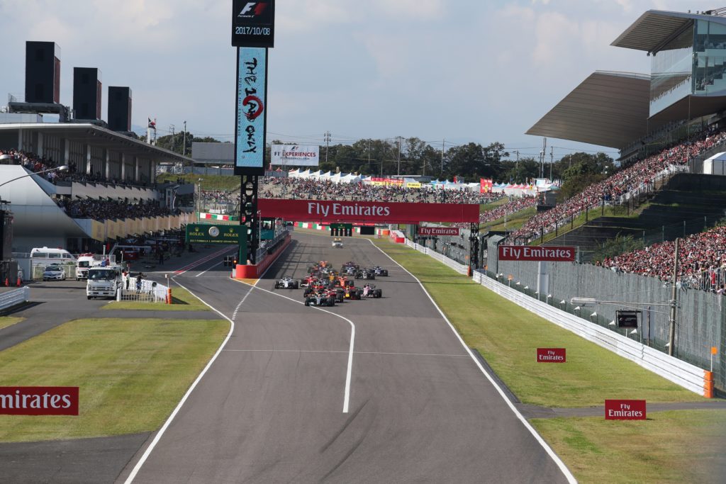 Lo start del GP del Giappone 2017