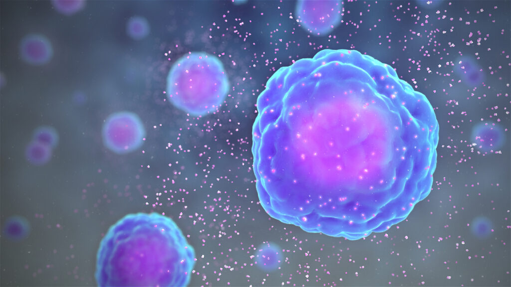 Il rilascio di citochine. Credits: www.scientificanimations.com
