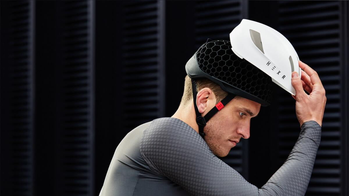 Hexr: caschi smart per bici stampati in 3D - Credits: Hexr.com