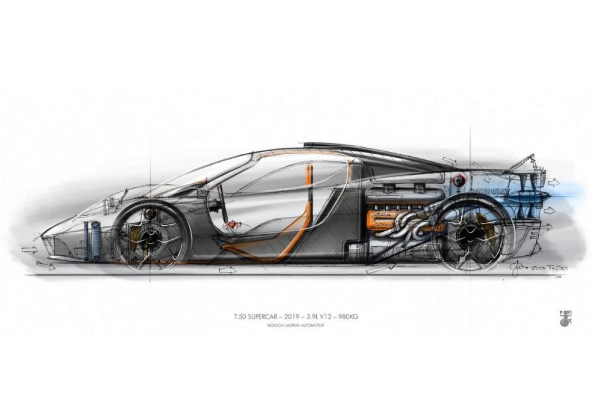 La nuova T50 della Gordon Murray Automotive - Gordon Murray nuova T50  automobilismo.it