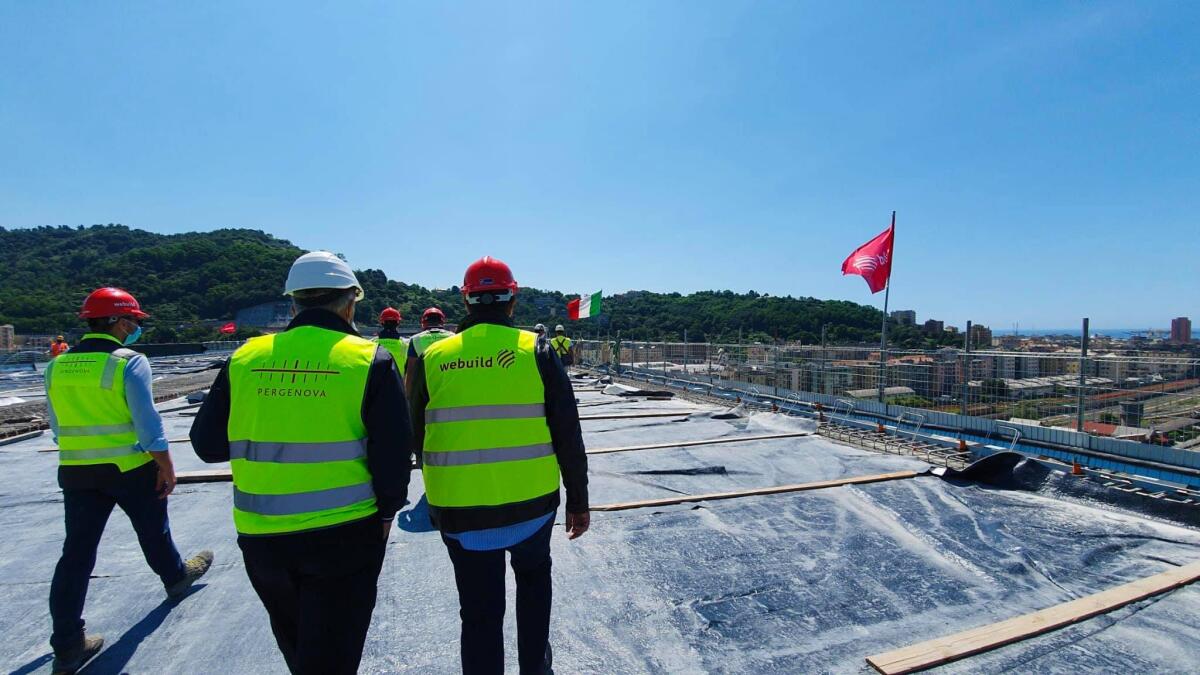 Nuovo ponte di Genova: il 3 agosto l'inaugurazione - Nuovo ponte di Genova, inaugurazione fissata per il 3 agosto. Ph. telecitynews24.it