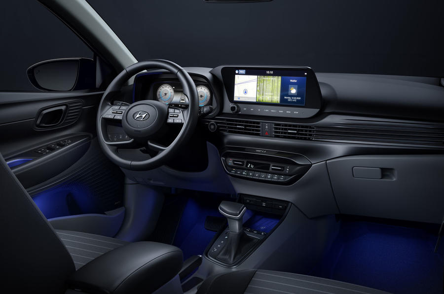 Hyundai i20, gli interni