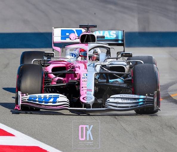 Confronto tra Racing Point 2020 e Mercedes 2019