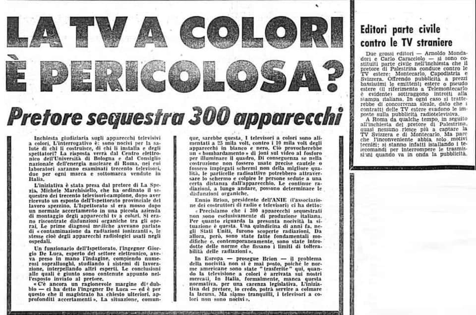 Ritaglio diventato virale nelle ultime settimane. L'articolo venne pubblicato sul Corriere d'Informazione, edizione pomeridiana del Corriere della Sera, il 25 gennaio 1977. Credits: Corriere della Sera
