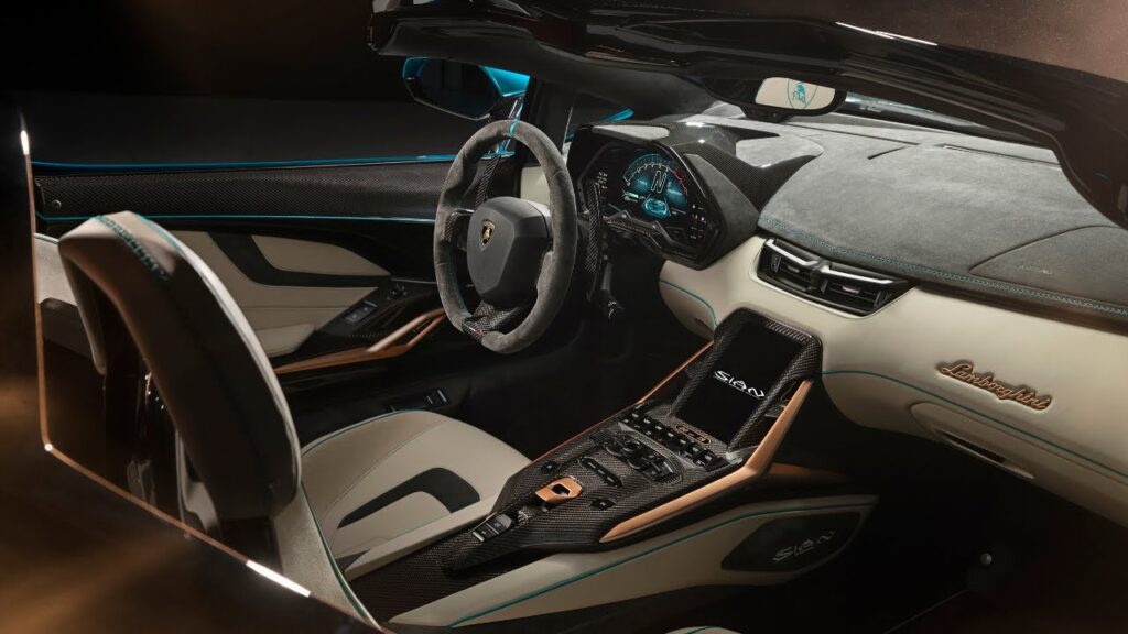 Lamborghini Sian Roadster, interni