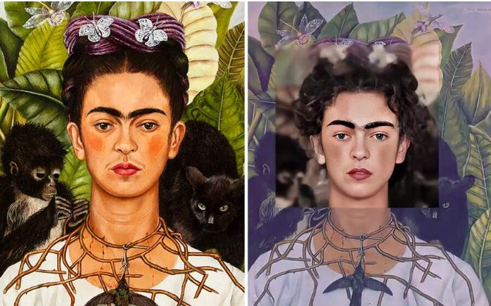 Frida Kahlo, Autoritratto (1940). Credit: Denis Shiryaev.