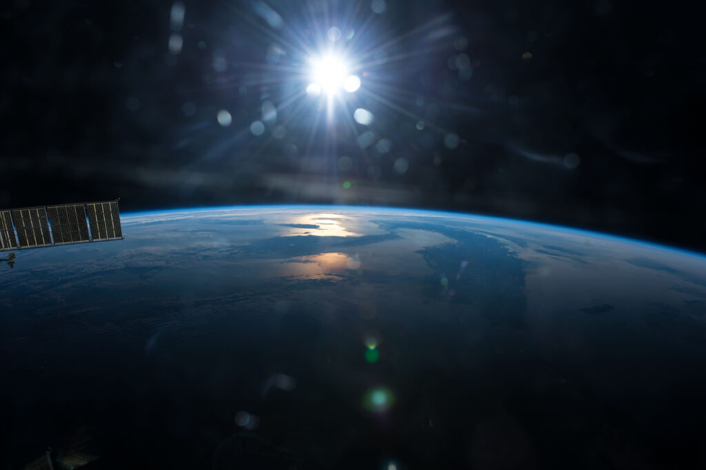 Tramonto sull'Italia dalla ISSCredits: ISS