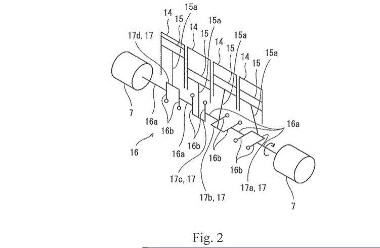 Schema Crossplane dell' albero motore brevetto Kawasaki
