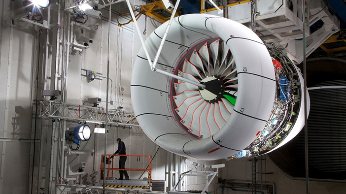 "Fan blade off" test su un Trent XWBCredits: Rolls Royce