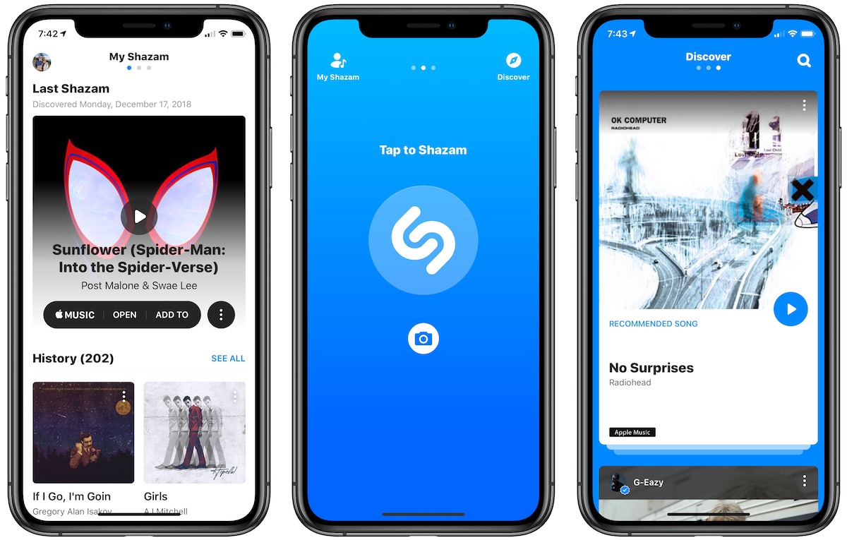 SoundHound Shazam riconoscimento brani