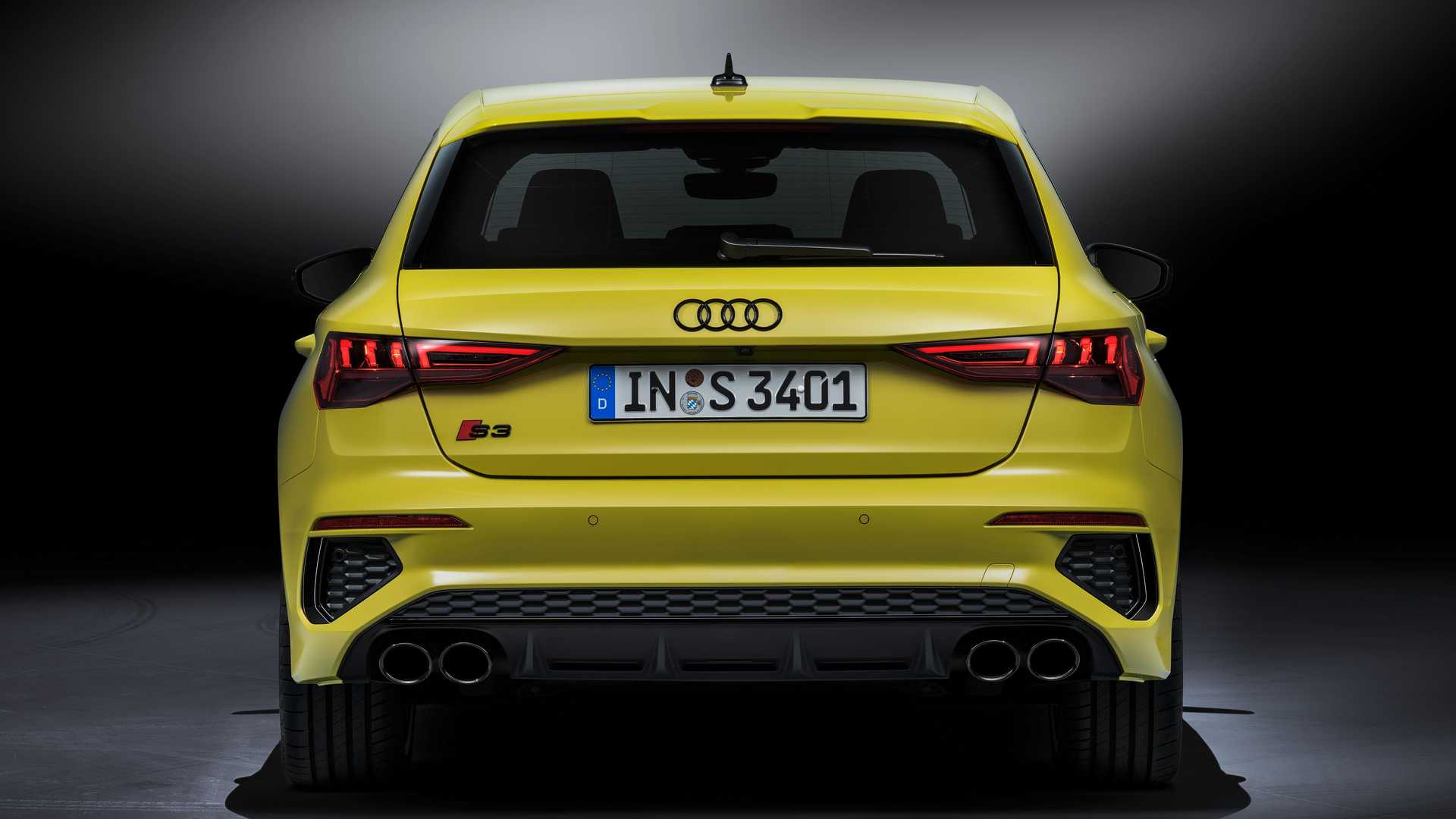 Nuova Audi S3 Sportback, vista posteriore