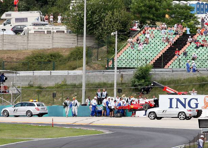 L'incidente di Felipe Massa nel GP d'Ungheria del 2009