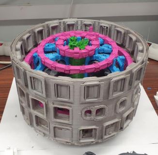 Modello stampato in 3D del tokamak.fonte: iter.org