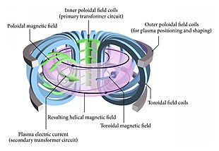 Struttura del tokamak per la fusione a confinamento magneticofonte: it.wikipedia.org