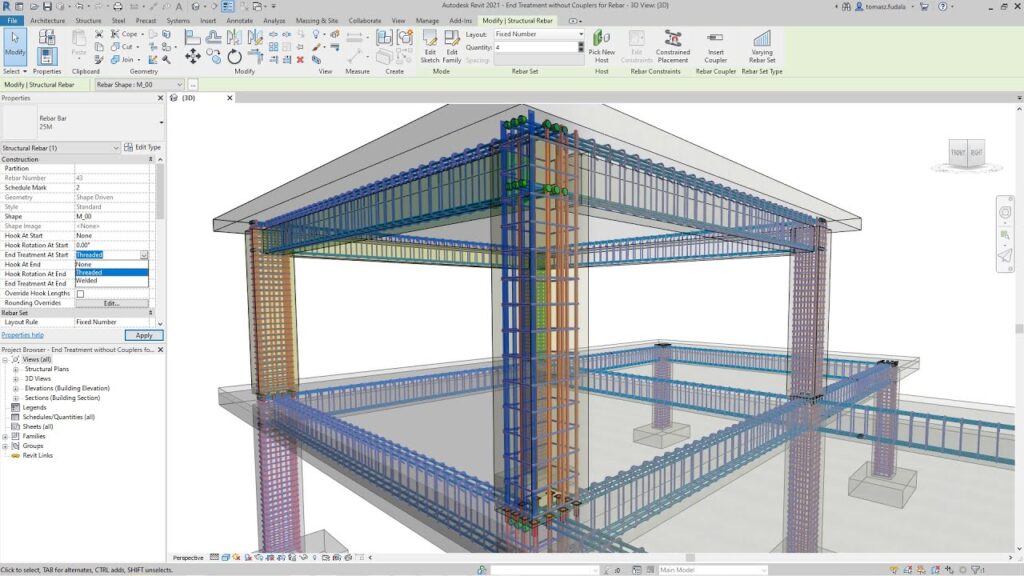 Un esempio di schermata di Revit. PH: bimportale.com