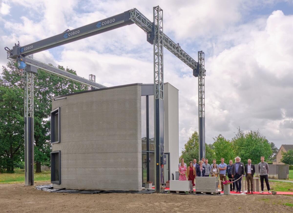 In Belgio il primo edificio 3D a due piani stampato in unico pezzo - e-architect.co.uk