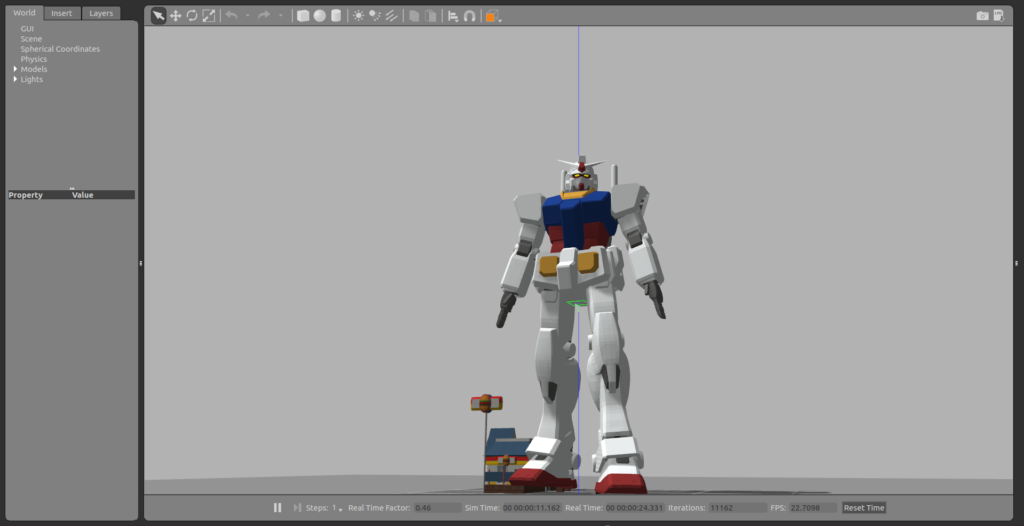 Il modello 3D del Gundam è scaricabile dalla cartella di progetto, mostrando tutte le peculiarità di questo progetto.