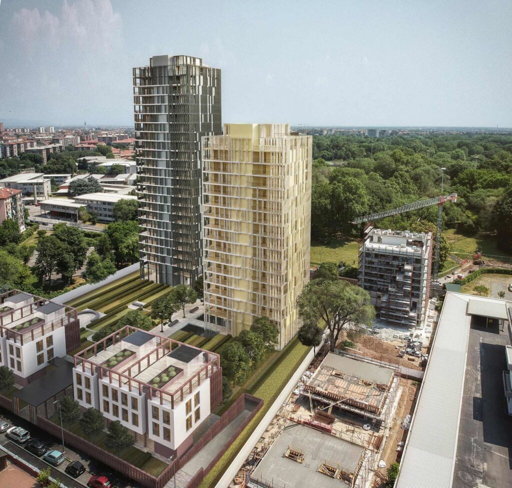 I tre edifici che affacciano sul Parco Lambro. PH: financecommunity.it
