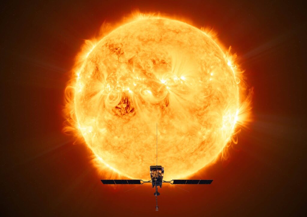 Rappresentazione artistica del Solar Orbiter.